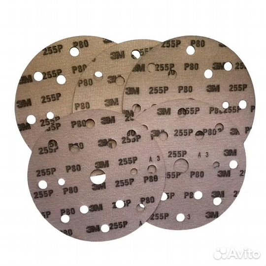 Абразивный круг 3M Hookit 255P 15 отверстий
