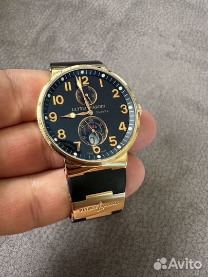 Часы золотые Ulysse Nardin Marine