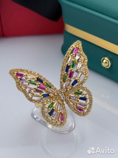 Кольцо бабочка