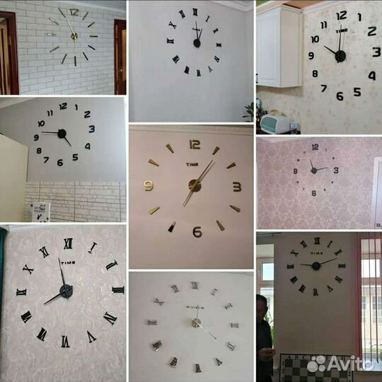 3D часы, настенные 3Д часы