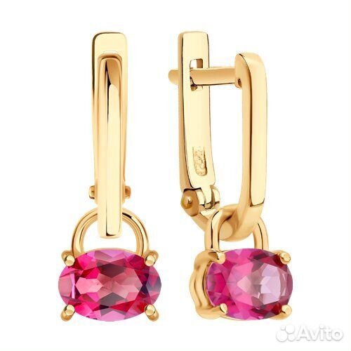 Серьги sokolov из золота, 729126