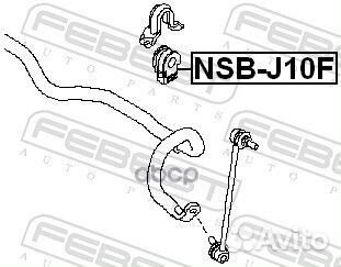 Втулка переднего стабилизатора d23 nissan qashq