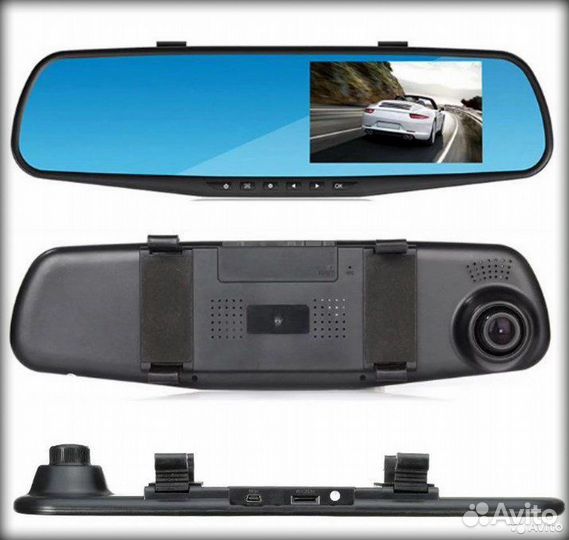 Зеркало заднего вида с видеорегистратором HD DVR