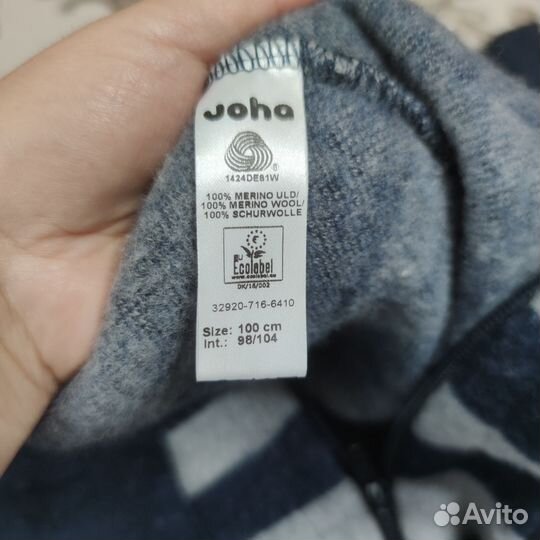 Комбинезон шерстефлис Joha + пинетки Joha