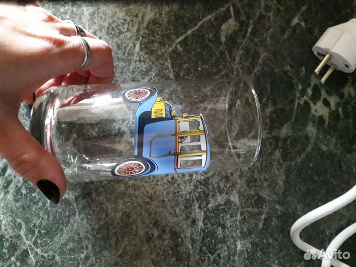 Стаканы СССР с машинками)