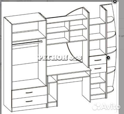 Детский мебельный гарнитур