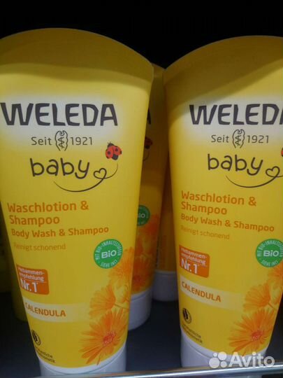 Weleda детский шампунь зубная паста крем