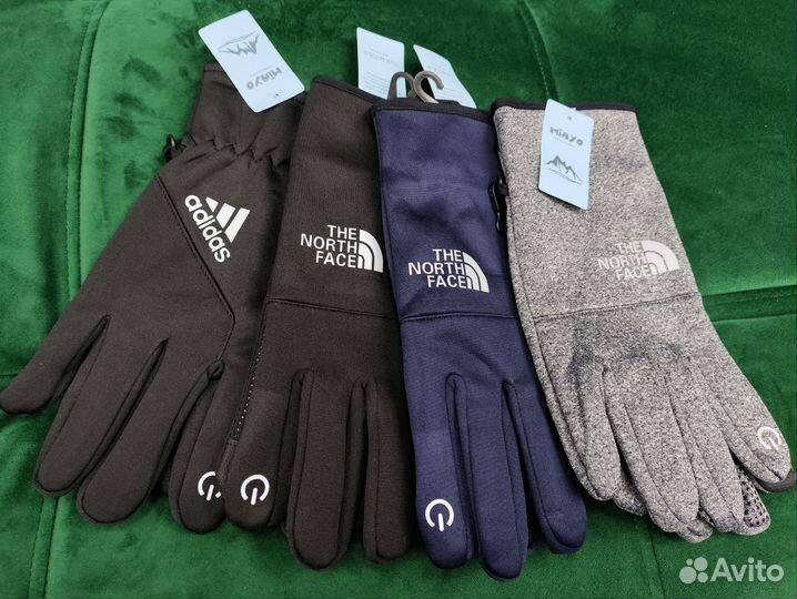 Перчатки зимние Nike, Arcteryx, TNF, Adidas