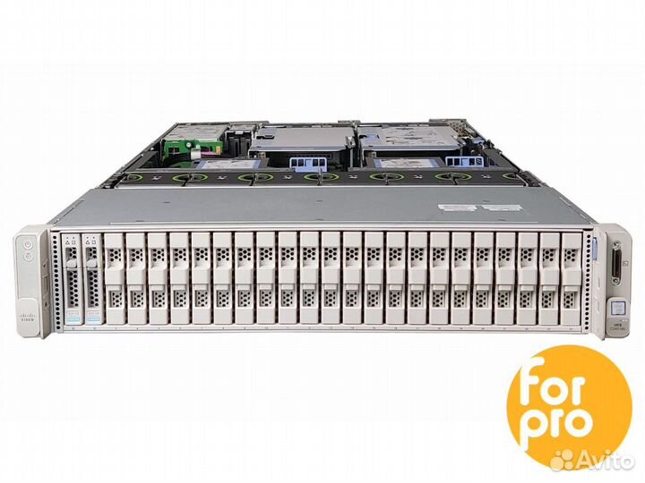 Сервер cisco UCS c240 M5 24SFF 2x6162Plat 768GB