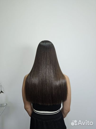 Кератиновое выпрямление волос