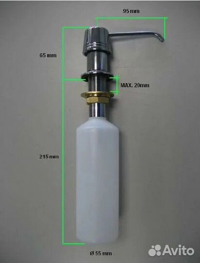 Дозатор для моющего средства Teka, встраиваемый