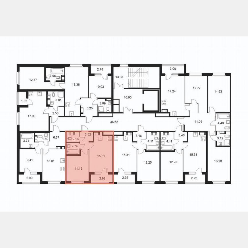 1-к. квартира, 36,3 м², 6/9 эт.