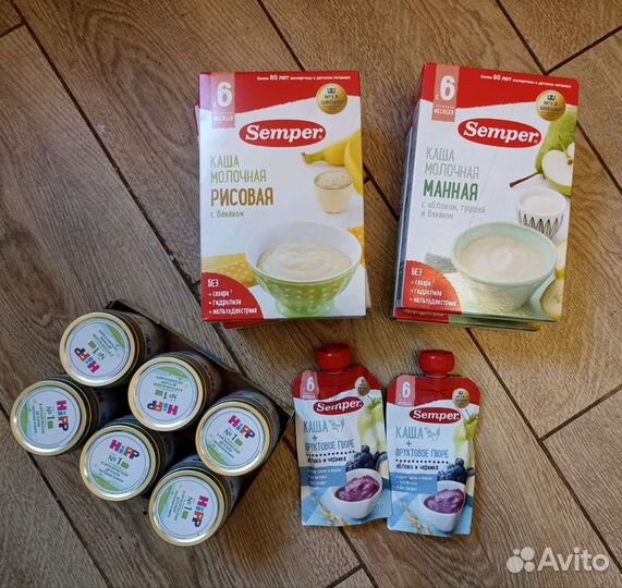 Детское питание semper, hipp