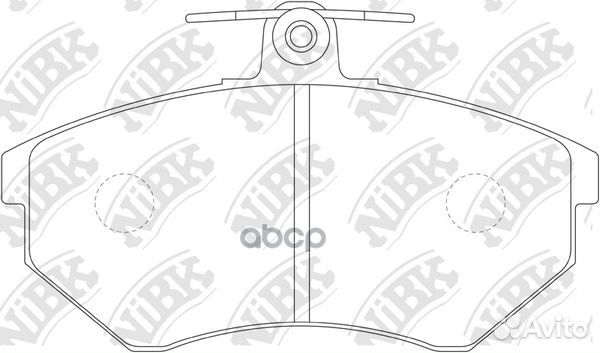 Колодки тормозные дисковые volkswagen caddy 1.4