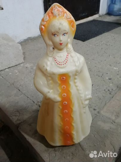 Дед мороз и снегурочка СССР пластик