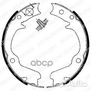 Колодки тормозные барабанные LS1899 Delphi