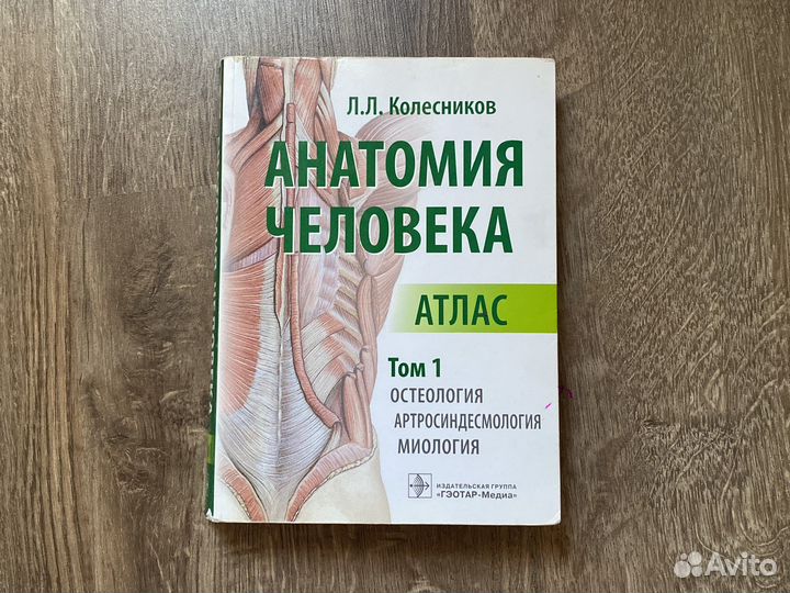 Атлас Анатомия человека Л. Л. Колесников том 1