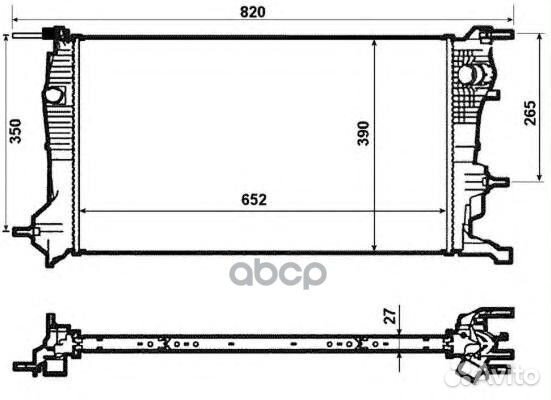 Радиатор системы охлаждения 53964 NRF