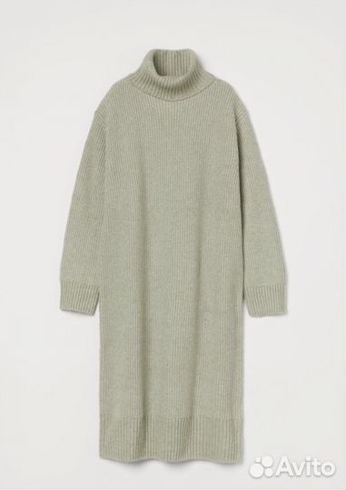 Платье hm вязаное с воротом
