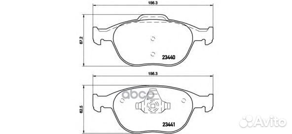Колодки тормозные ford focus 1/transit connect