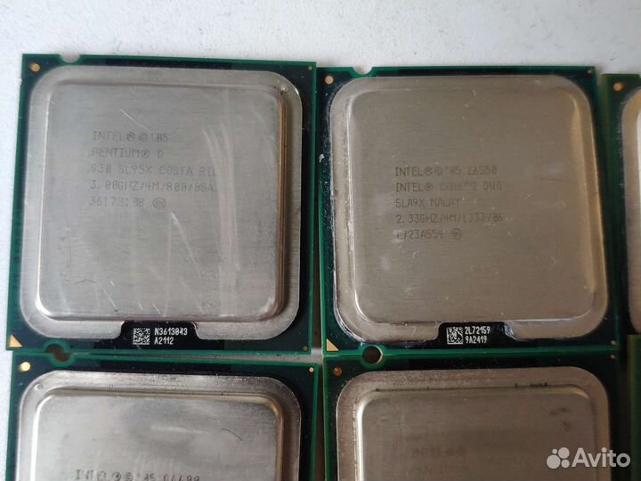 Цена за все Процессоры pentium 4, d core duo