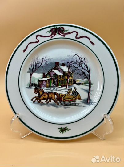 Тарелки фарфор Новый год винтаж Япония