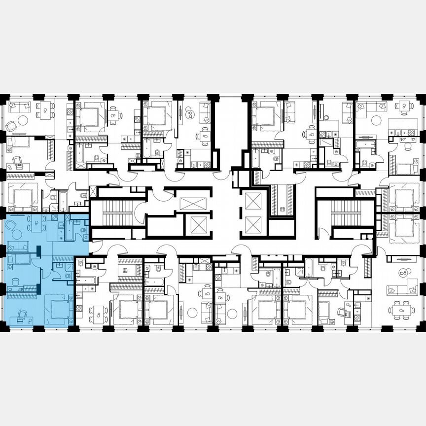 3-к. квартира, 67,4 м², 34/64 эт.