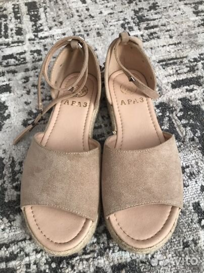 Эспадрильи на танкетке размер 40