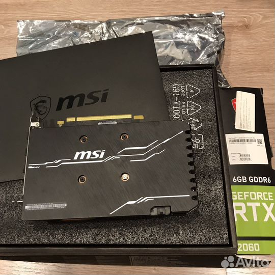Видеокарта MSI GeForce RTX 2060 ventus GP OC