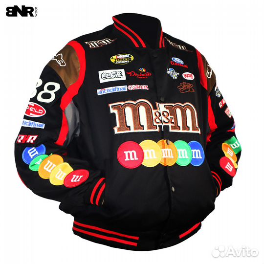 Бомбер M&Ms Nascar Вышивка