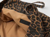 Zara Сумка женская шопер леопардовая холщовая