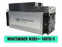 Асик майнер Whatsminer M30S++ 108 TH/s
