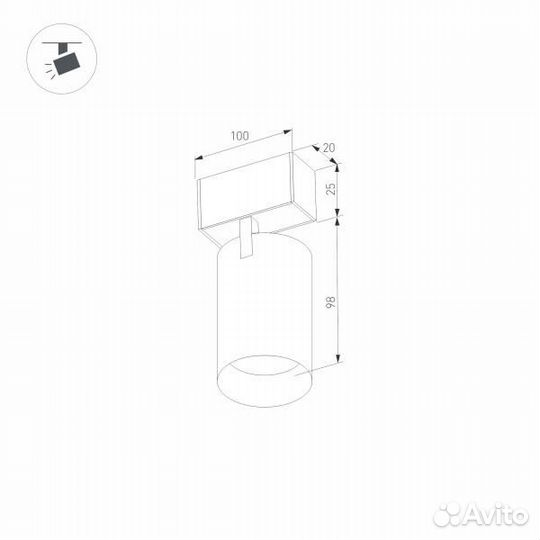 Светильник потолочный светодиодный