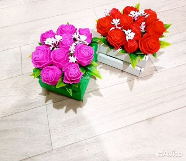 Букет из мыльных цветов