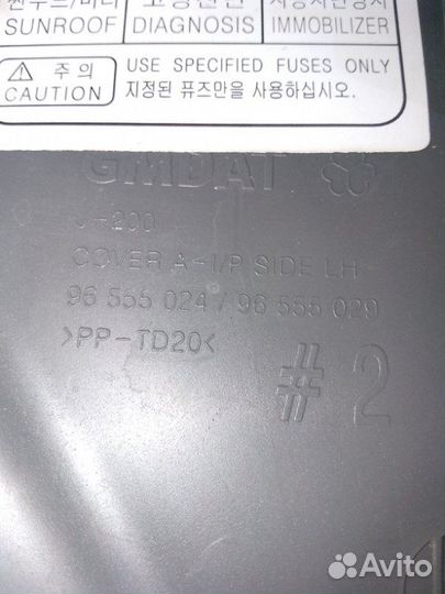 Накладка на торпедо левая Chevrolet Lacetti