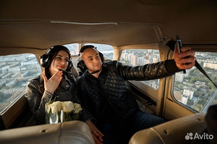 Полет на частном самолёте над Новосибирском