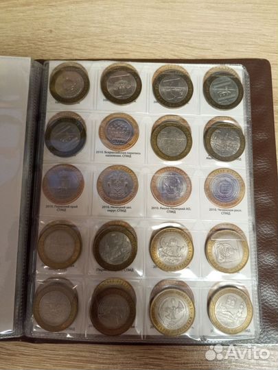 Биметаллические монеты альбом