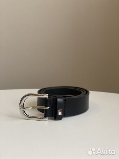 Ремень женский кожаный черный