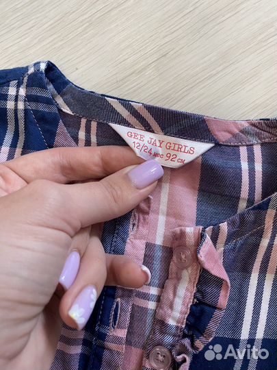 Рубашка для девочки 92