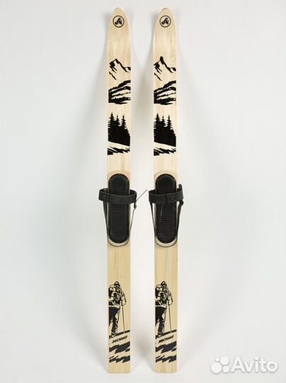 Охотничьи лыжи Маяк Лесные 175х11, дерево-пластик