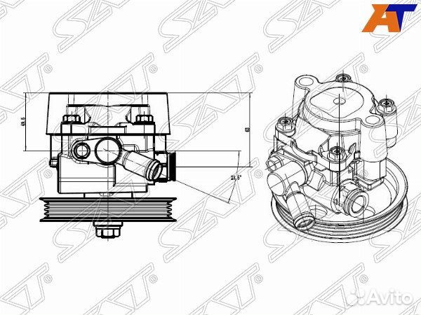 Насос гур lexus RX300