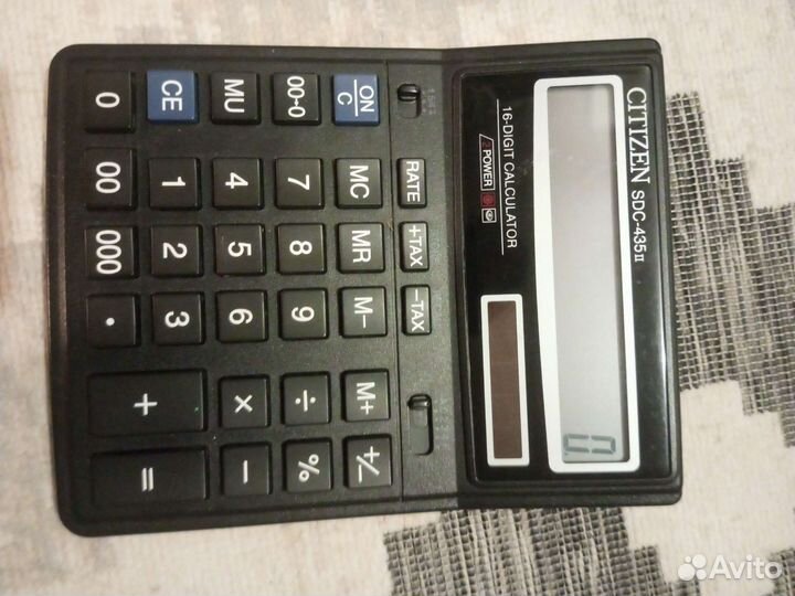 Калькулятор citizen CDS-435