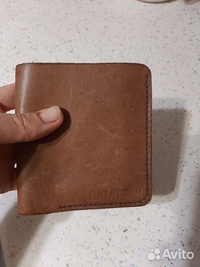 Бумажник мужской кожаный