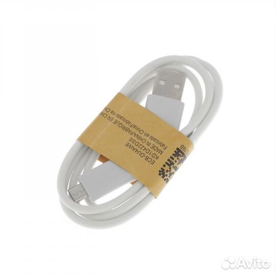 Кабель USB - microUSB, 0.8м, белый