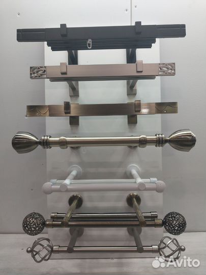 Карнизы, кованые, Рулонные шторы, Римские шторы