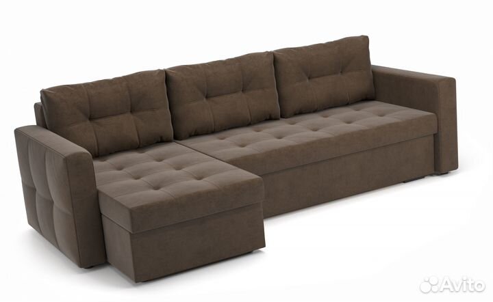 Угловой Диван-Еврокнижка с механизмом Тик-Так