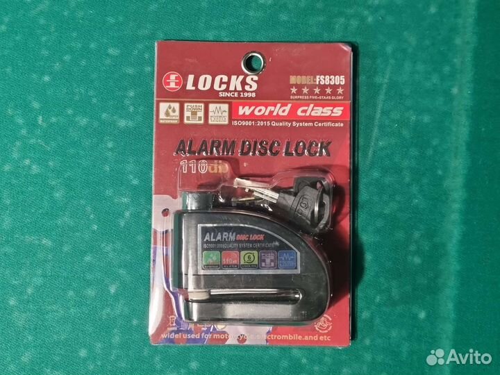 Veison DX-19 замок сигнализация на диск мотоцикла