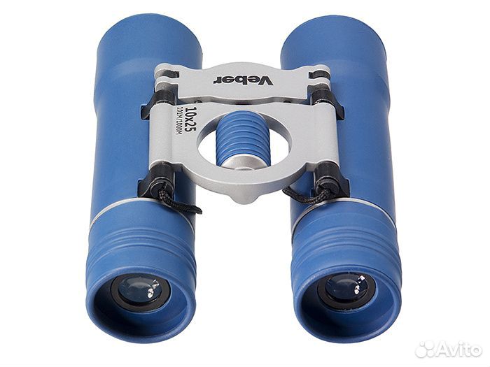 Бинокль Veber Sport new бн 10x25 синий/серебристый