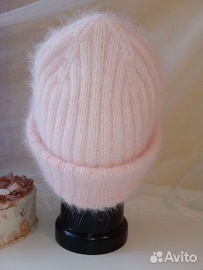 Комплект. Шапка и варежки. Пух норки