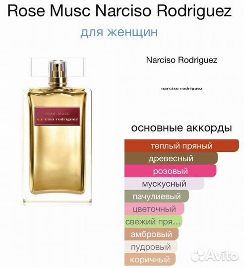 Парфюмерная вода Narciso Rodriguez Rose Mask